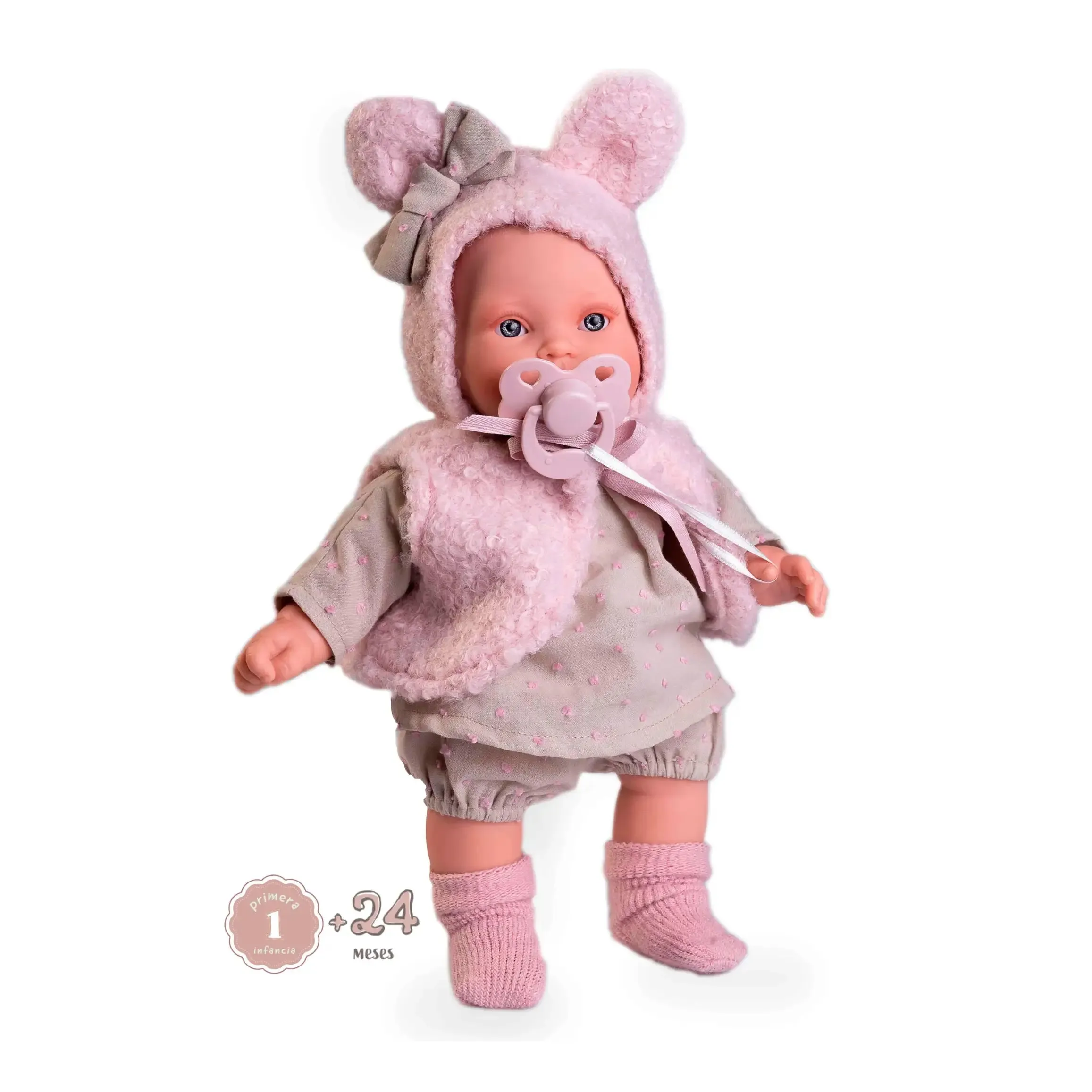 Antonio Juan 11320 Kika Lagrimitas Doll 27cm with Ear Vest