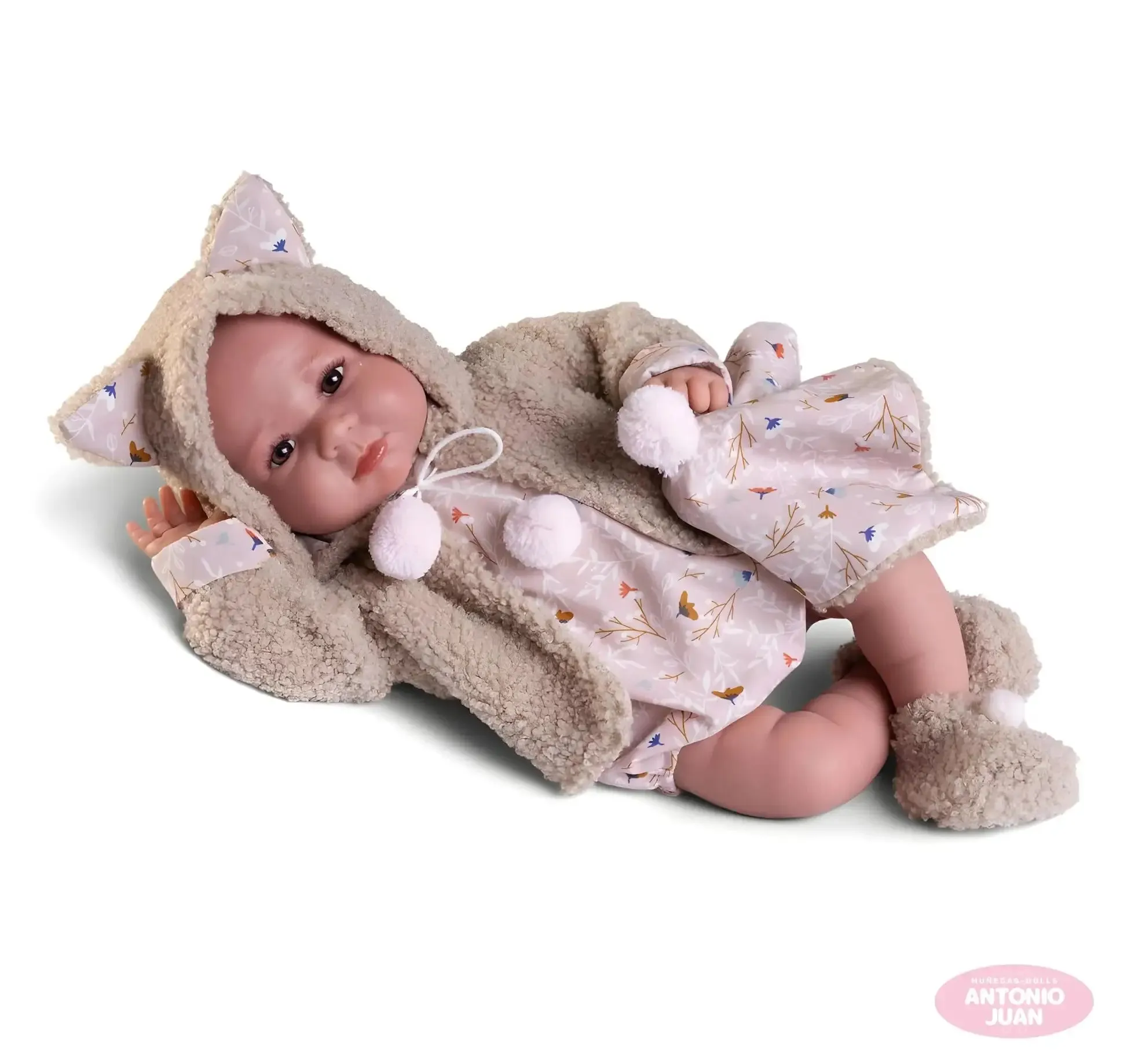 Antonio Juan 33362 Newborn Luca Doll 42cm with Sheepskin Jacket