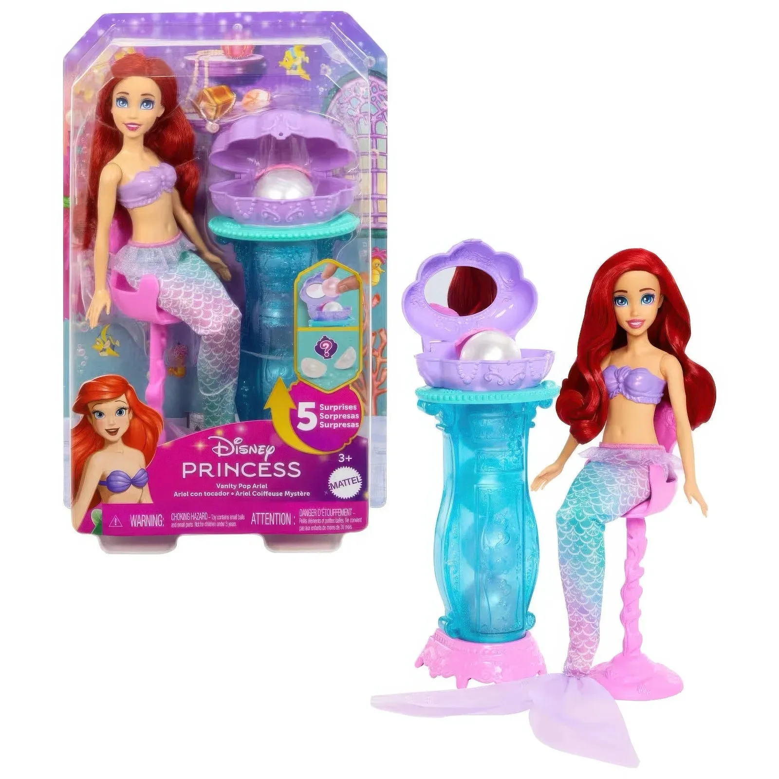 Ariel Vanity Pop Mermaid Fashion Doll & Vanity