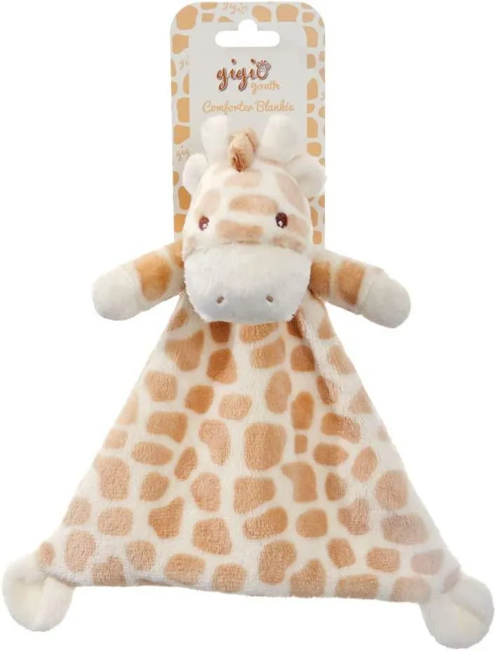 AURORA 61259 Gigi Baby Giraffe Finger Puppet Blankie