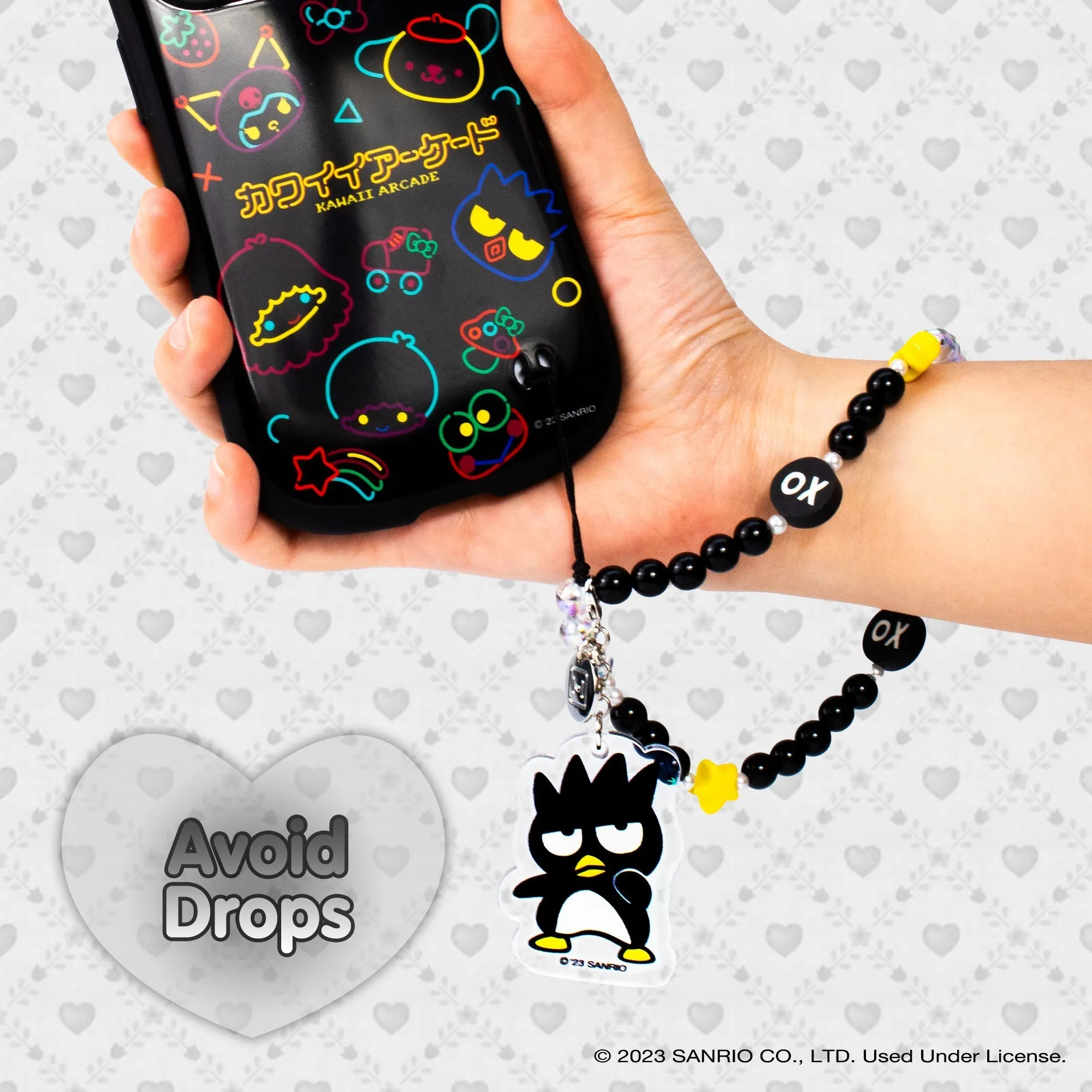 Badtz-maru Beaded Charm Mobile Phone Wrist Strap SANRIO