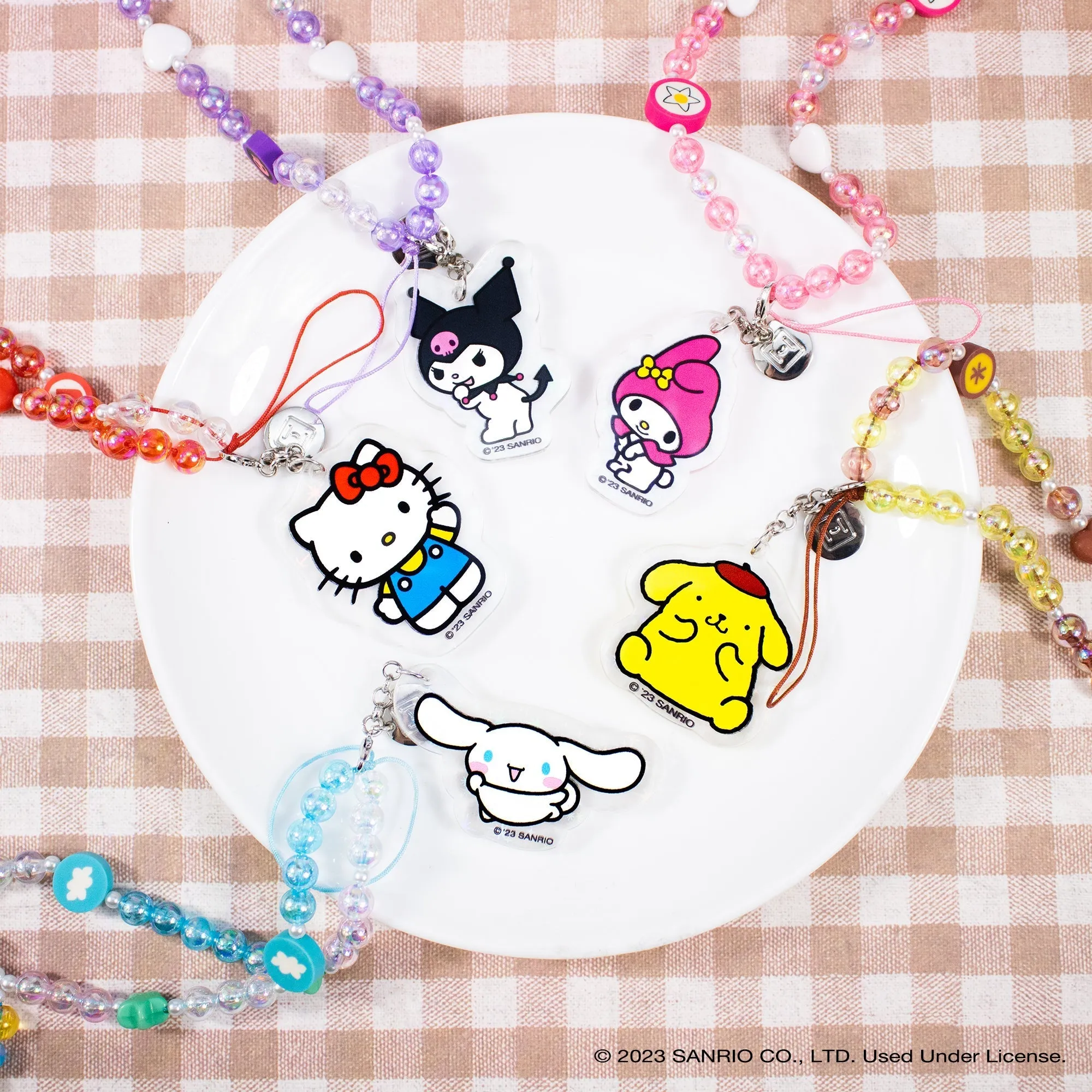 Badtz-maru Beaded Charm Mobile Phone Wrist Strap SANRIO