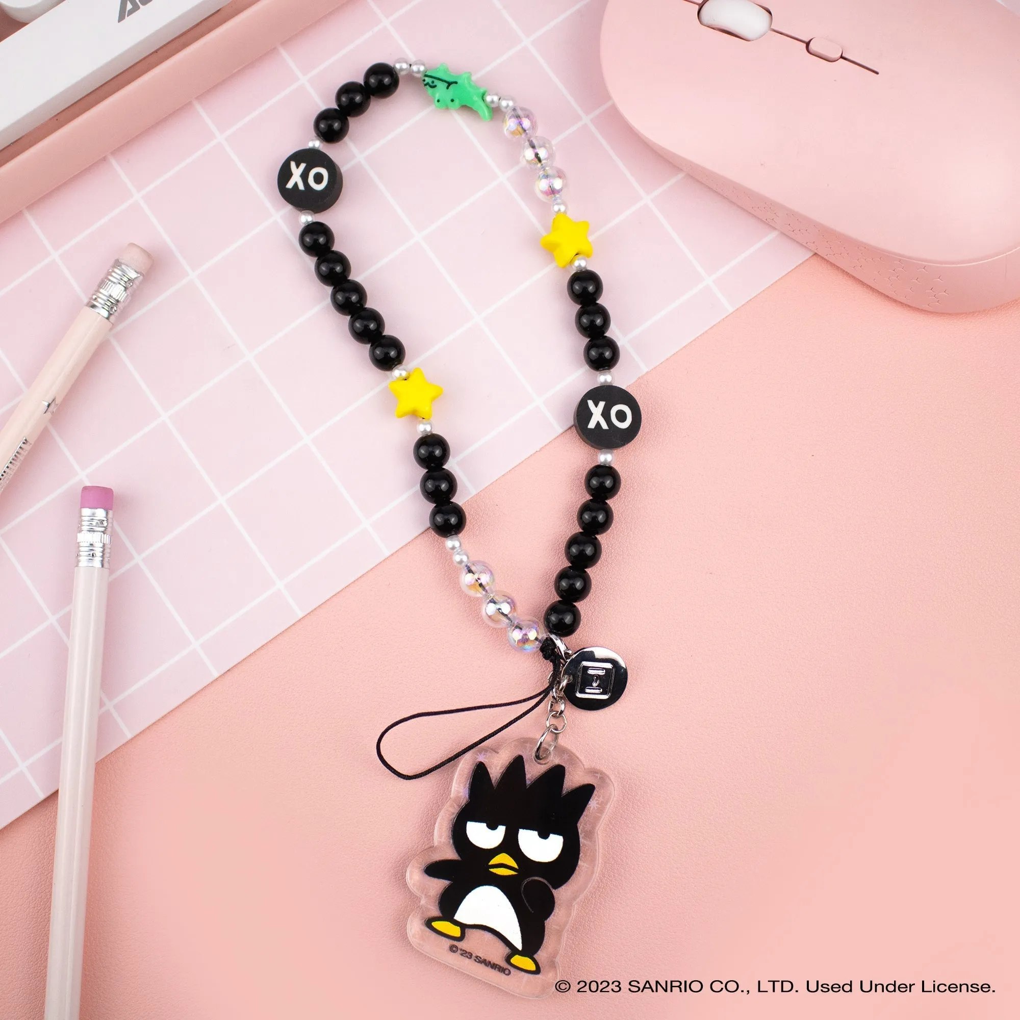 Badtz-maru Beaded Charm Mobile Phone Wrist Strap SANRIO