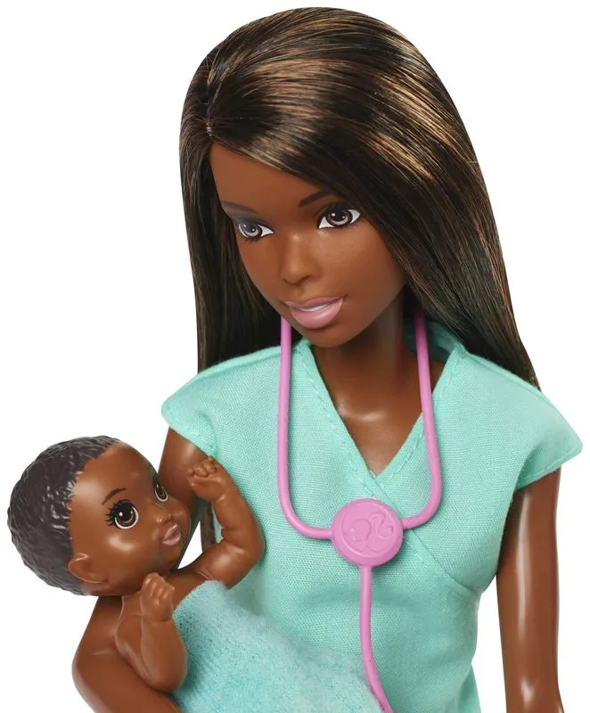 Barbie Career Doll & Playset - Brunette Baby Doctor