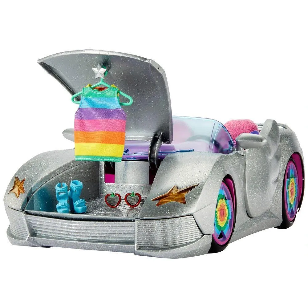 Barbie Extra Silver Car with Pet Puppy & Accessories
