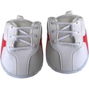 Be My Bear White With Red Stripe Tennis Shoes