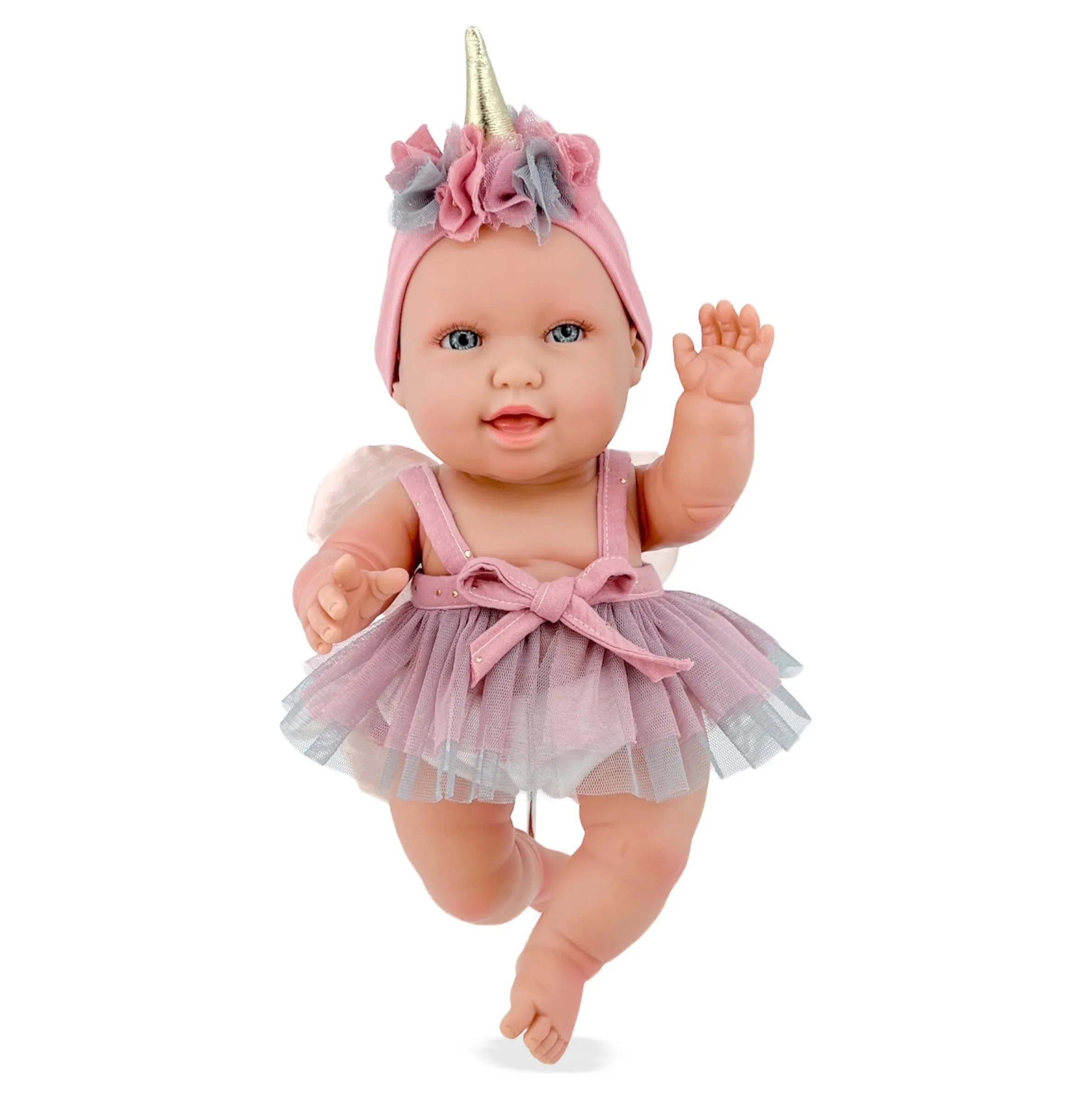 Berjuan 3138 Andrea Baby Unicorn Pink Doll 38cm