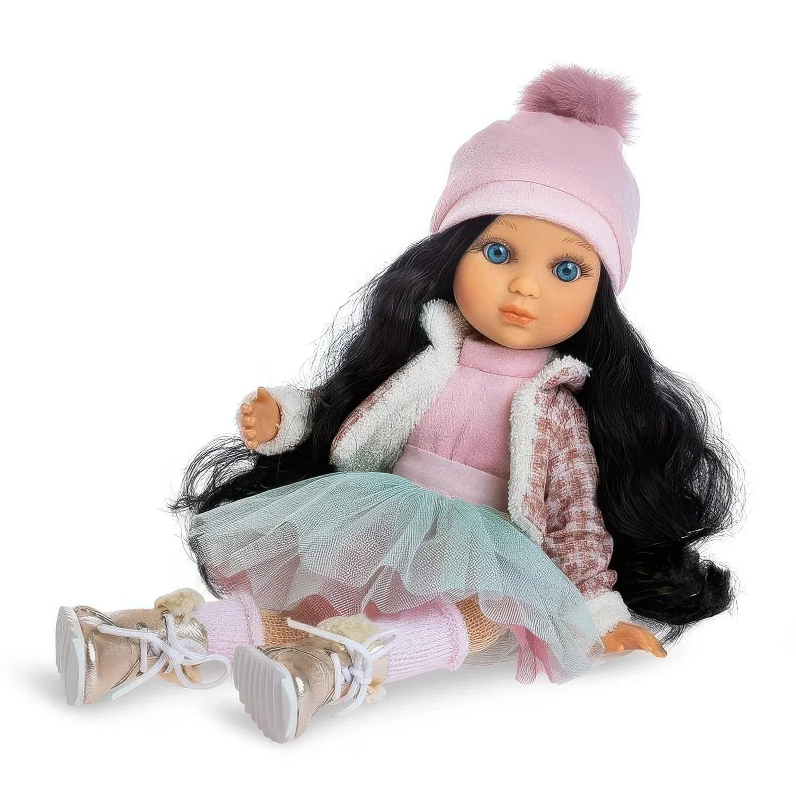 Berjuan 5822 Luxury Dolls Eva Articulated Brunette Doll 35cm