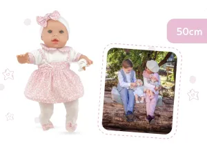 Berjuan 6026 Baby Llorn Doll 50cm Crybaby Pink Flowers