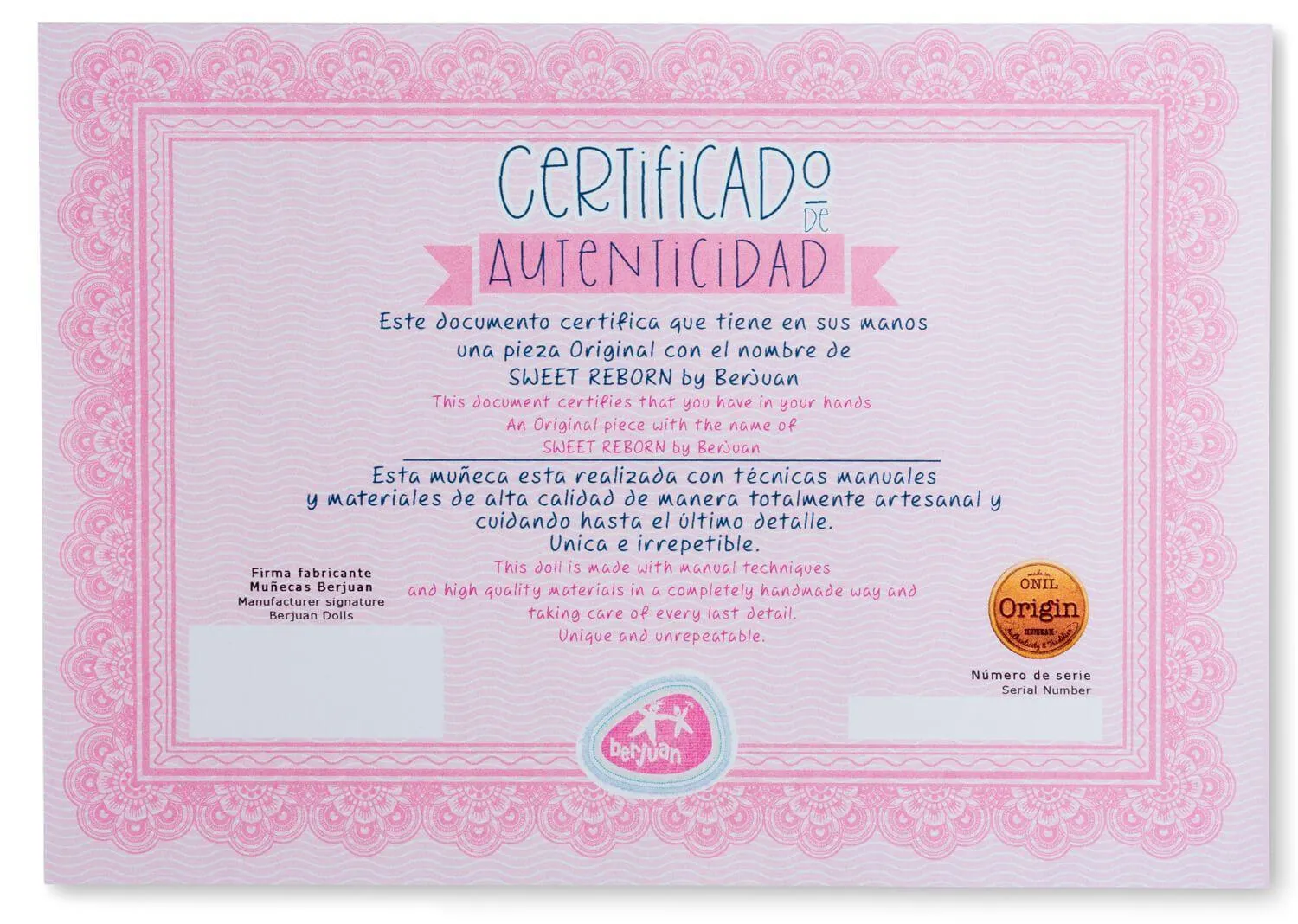 Berjuan 8201 Reborn Baby Doll 50cm