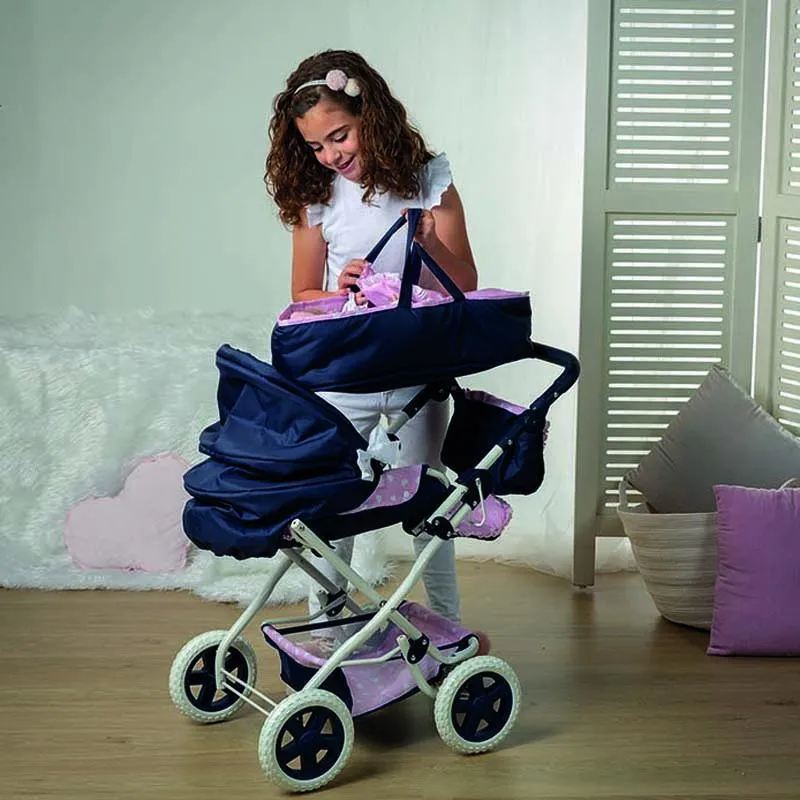 Berjuan 90001 3-In-1 Doll's Big Pram 85cm