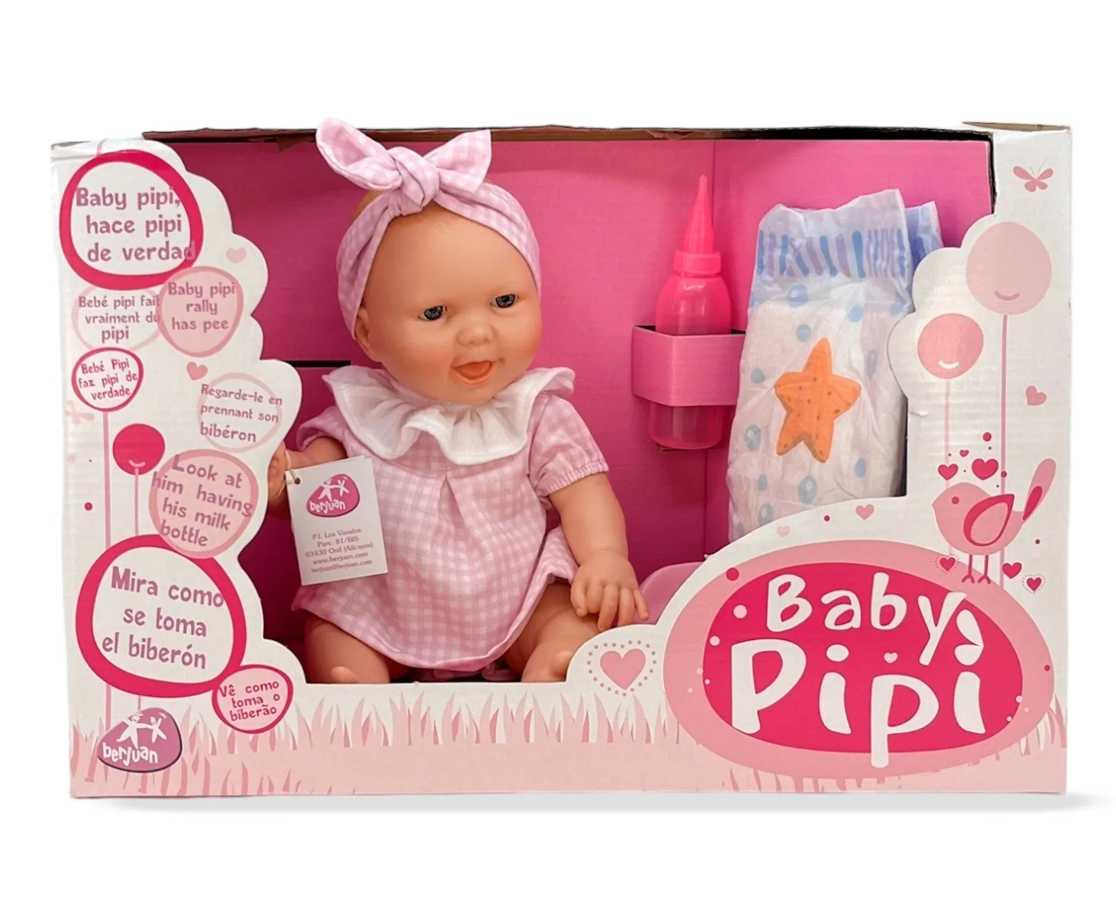Berjuan Baby Pipi Rosa 30cm Doll 514