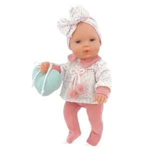 Berjuan Baby Smile Girl Pink Bow Doll 30cm