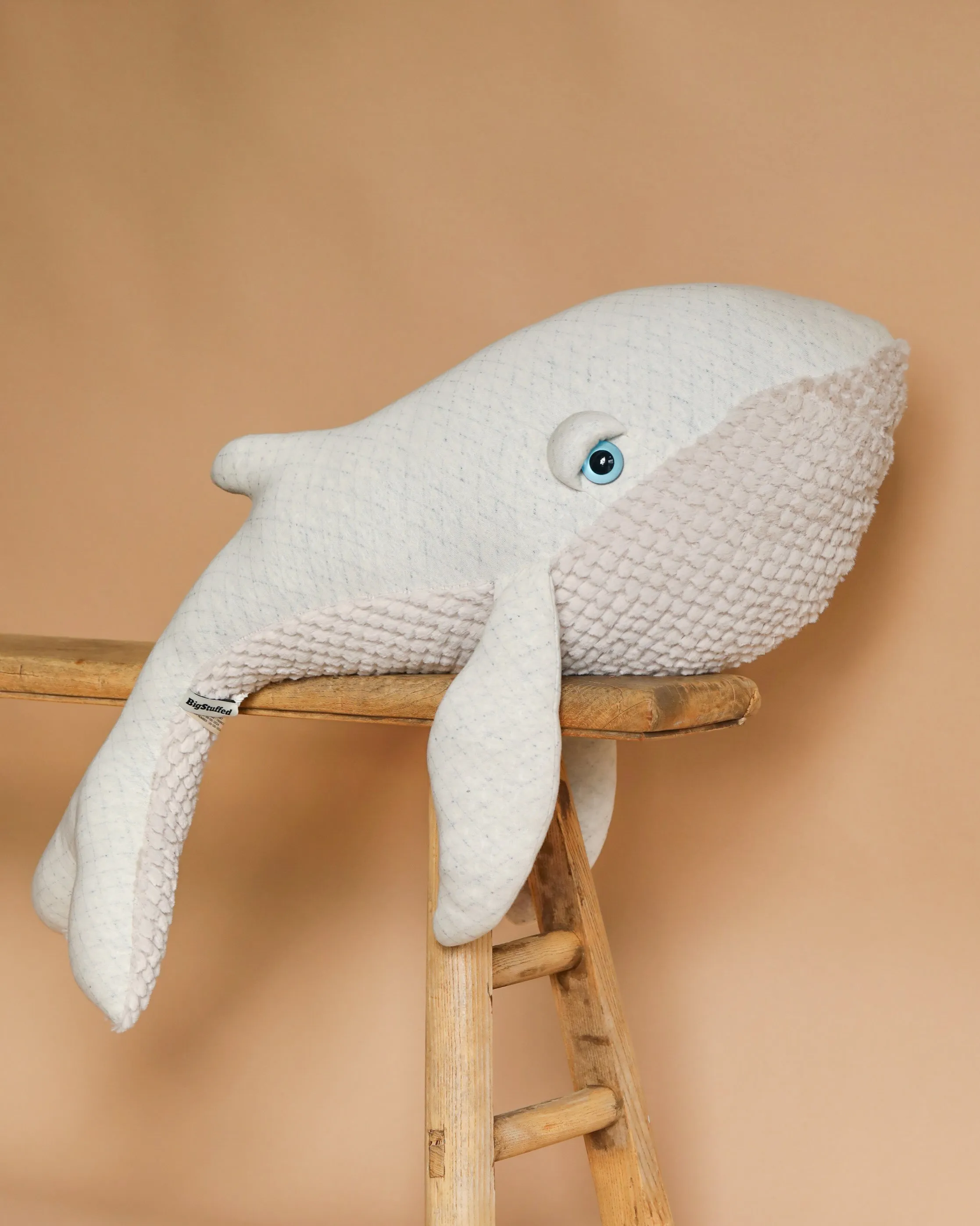 BigStuffed The Big Whale Albino Stuffed animal Odin Parker