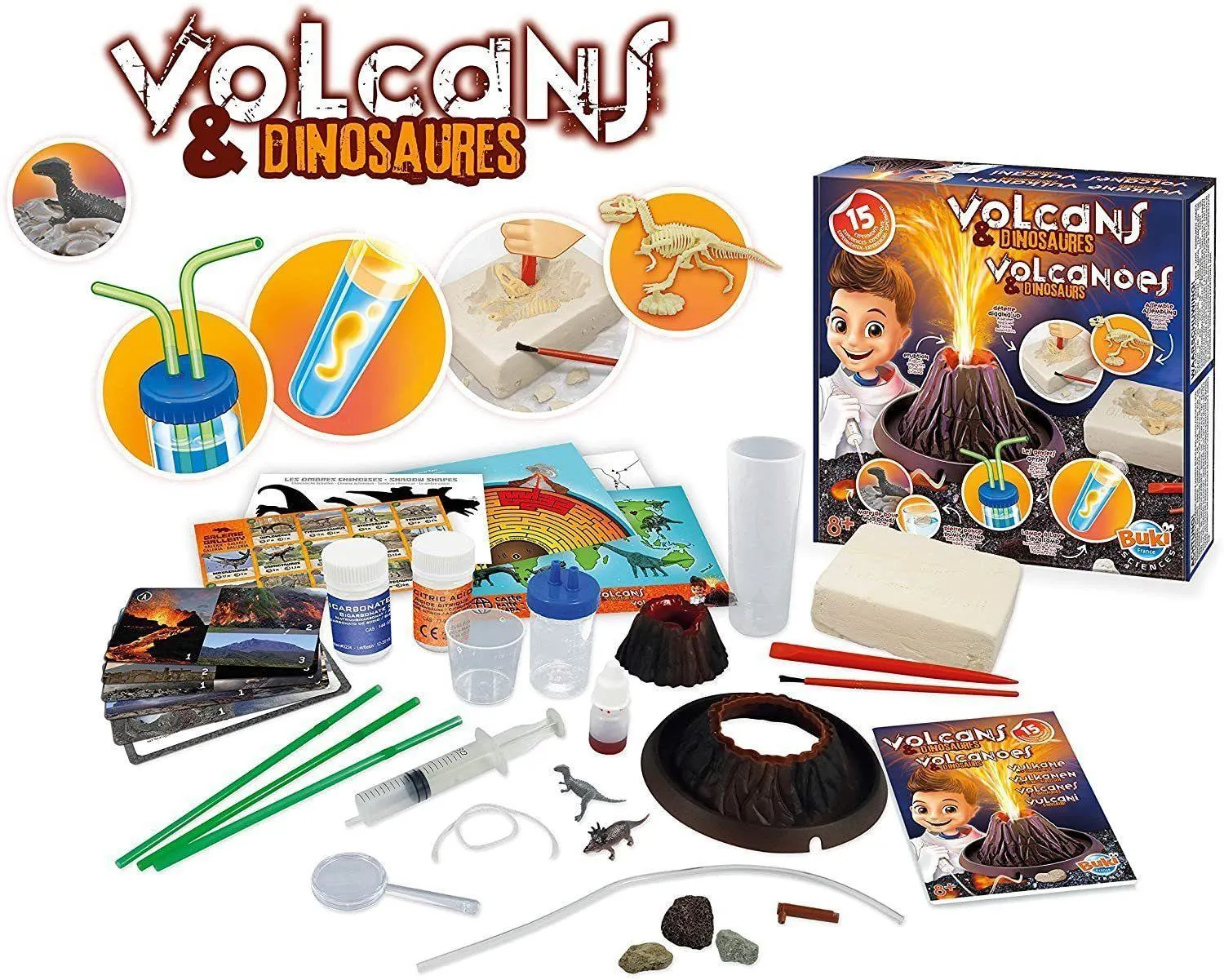 BUKI France 2224 - Volcanoes and Dinosaurs
