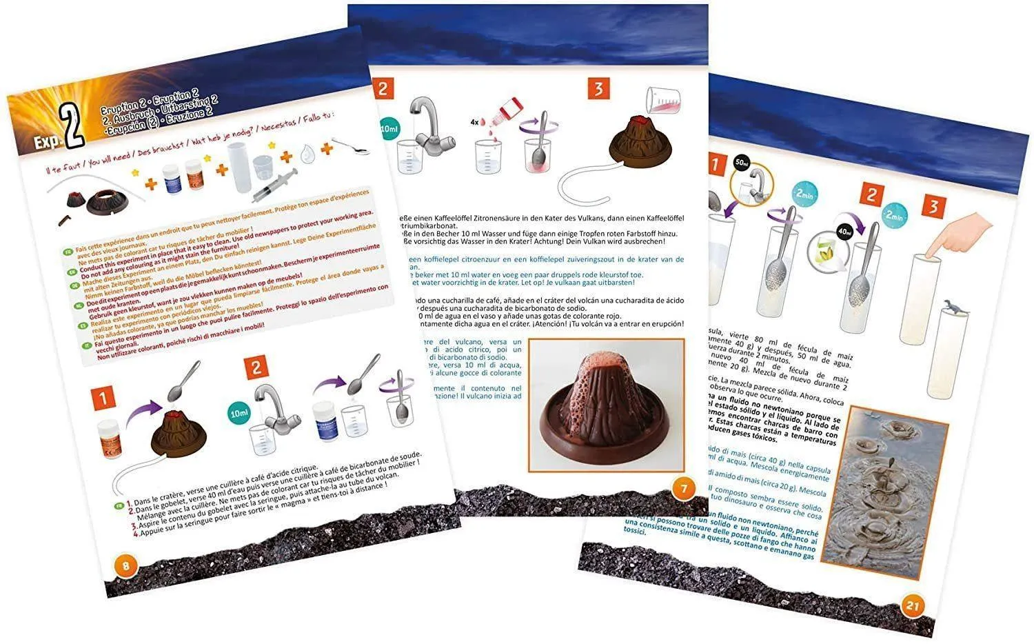 BUKI France 2224 - Volcanoes and Dinosaurs