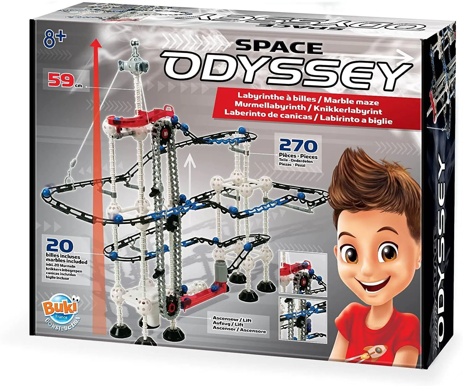 BUKI France Marble Runs Space Odyssey Construction Playset