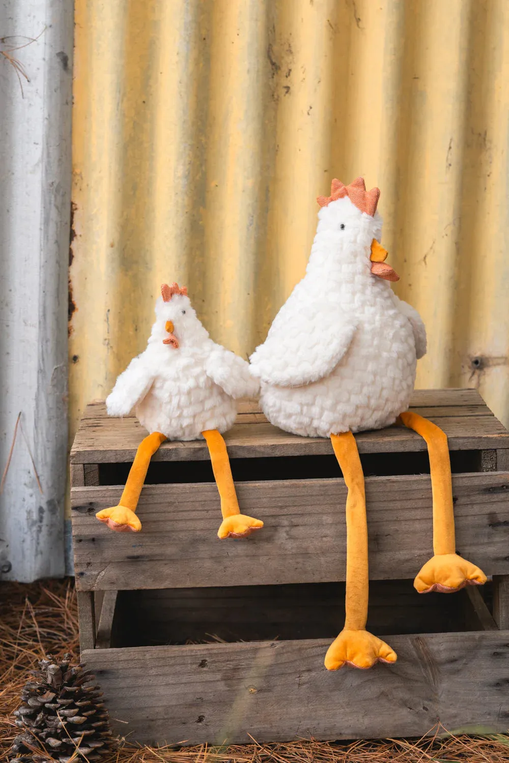 Charlie the Chicken Rattle Stuffed Animal Odin Parker