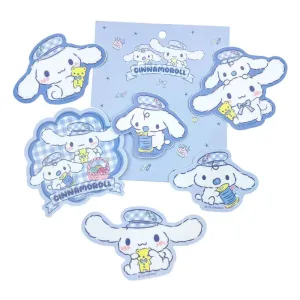 Cinnamoroll 6-Piece Decorative Sticker Set (Gingham Paperboy Series) SANRIO