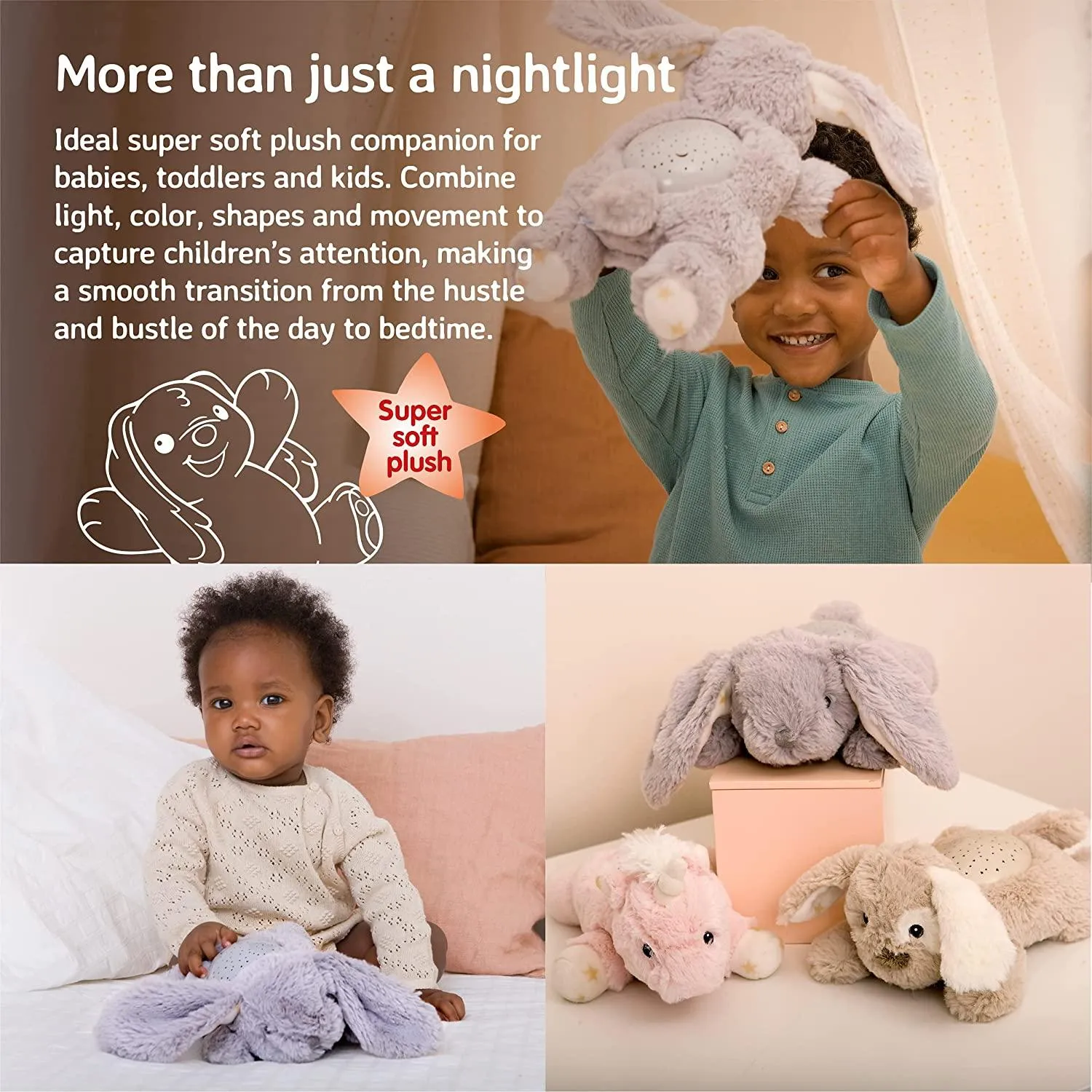Cloud b Calming Mini Nightlight Star Projector Benny The Bunny