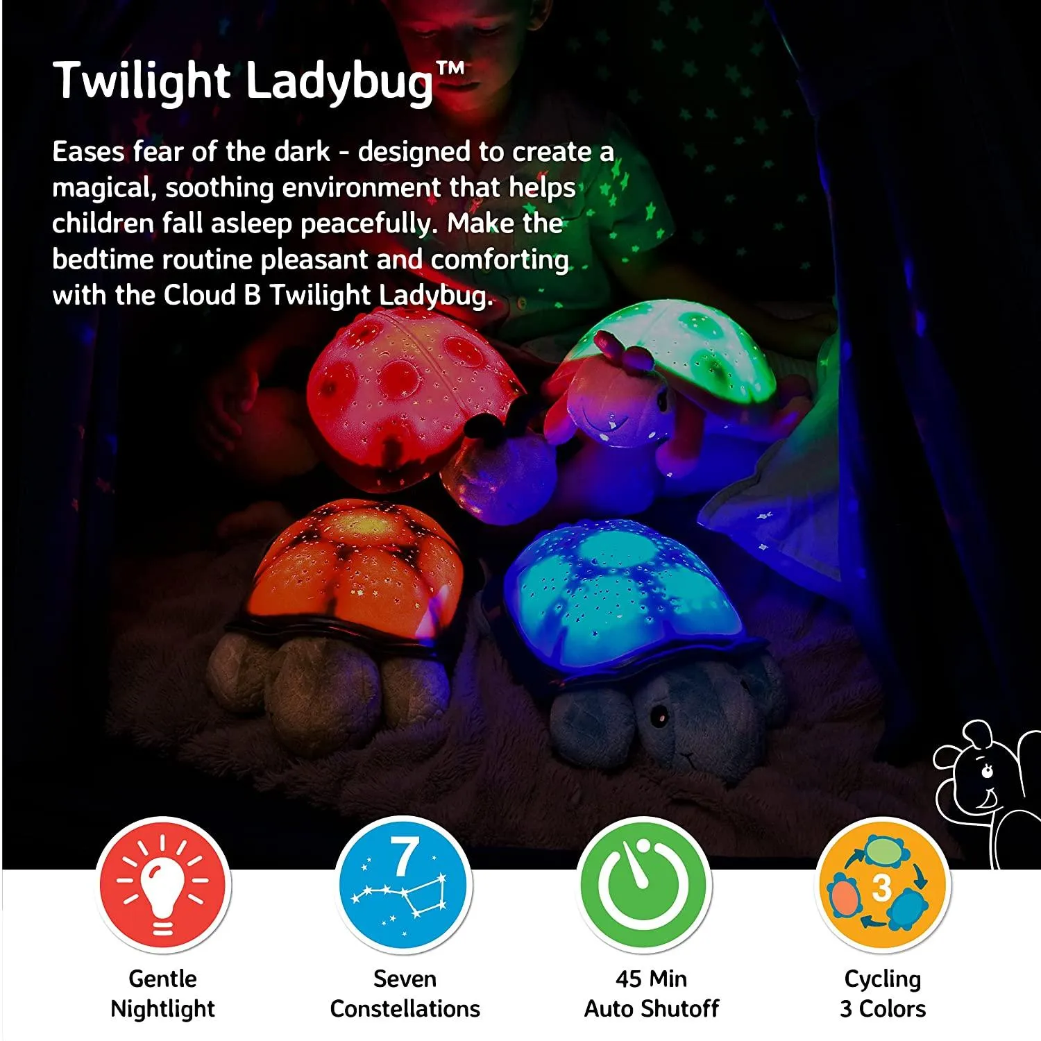 Cloud b Twilight Ladybug Nightlight Star Projector - Classic Night Light