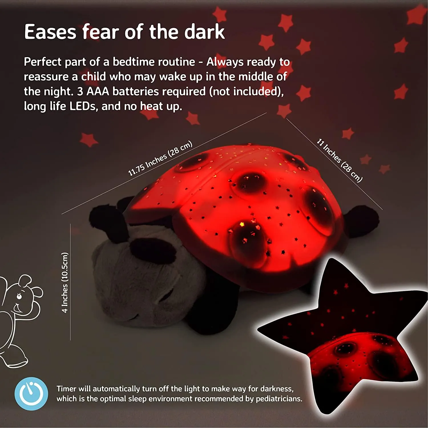 Cloud b Twilight Ladybug Nightlight Star Projector - Classic Night Light