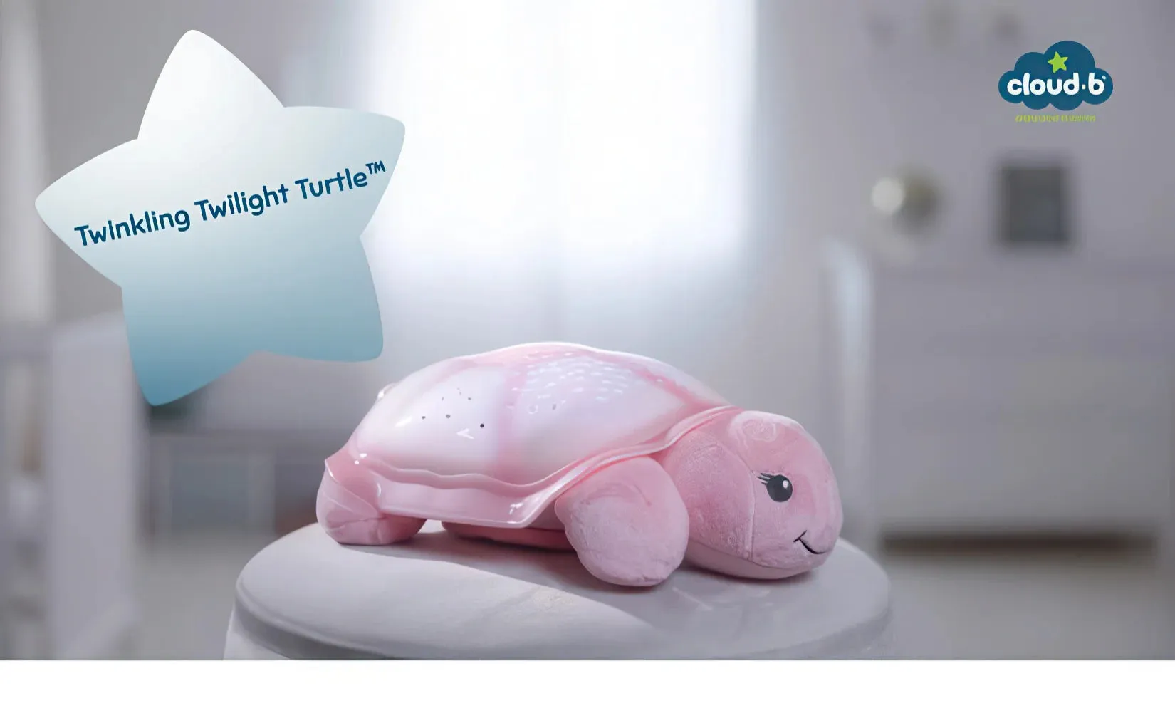 Cloud b Twinkling Twilight Turtle - Rosa