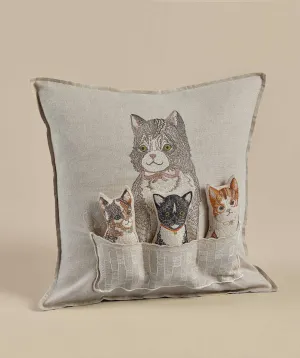 Coral & Tusk Basket of Kittens Pocket Pillow (ships in approximately one week) Odin Parker