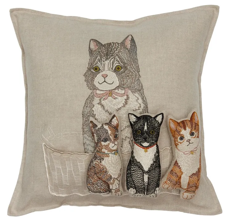 Coral & Tusk Basket of Kittens Pocket Pillow (ships in approximately one week) Odin Parker
