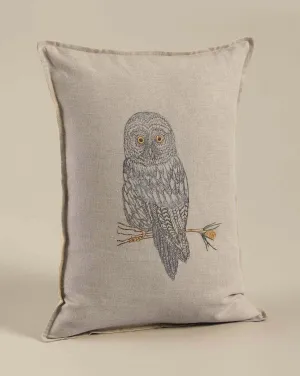 Coral & Tusk Great Grey Owl Pillow Odin Parker