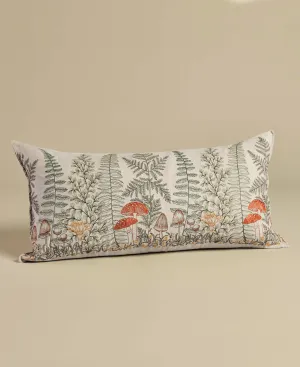 Coral & Tusk Mushrooms and Ferns Lumbar Pillow Odin Parker