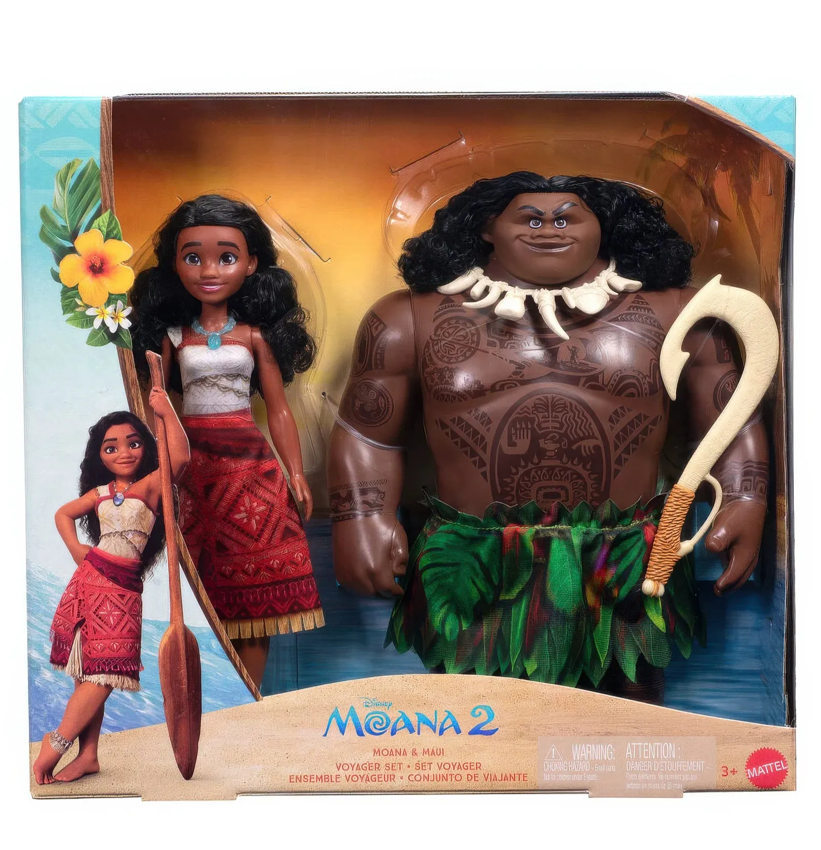 Disney Moana 2 Moana & Maui Dolls Voyager Set
