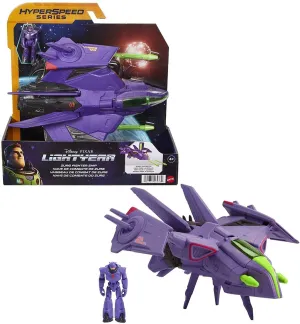 Disney Pixar Lightyear Hyperspeed Series Zurg Fighter Ship and Zurg