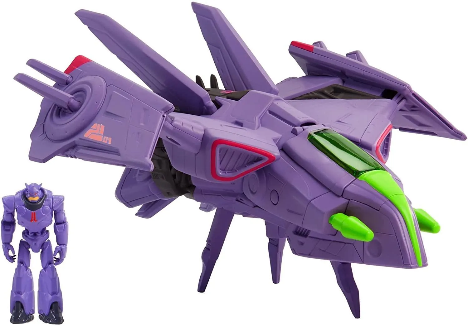 Disney Pixar Lightyear Hyperspeed Series Zurg Fighter Ship and Zurg