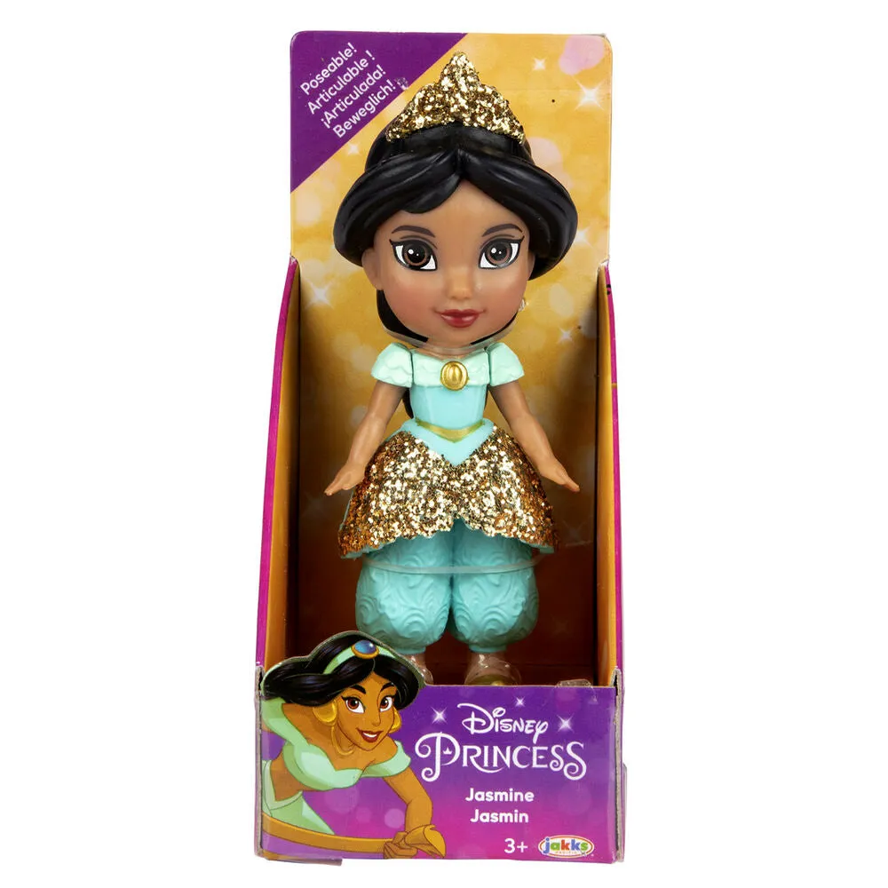 Disney Princess Mini Glitter Doll 8cm - Assorted