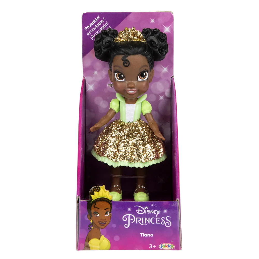 Disney Princess Mini Glitter Doll 8cm - Assorted