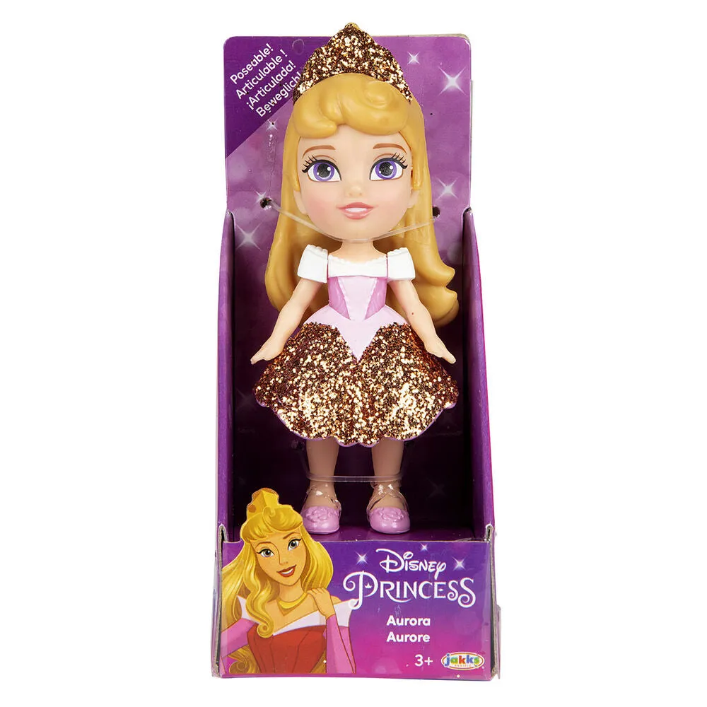 Disney Princess Mini Glitter Doll 8cm - Assorted