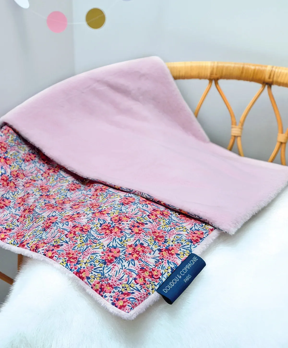 Doudou et Compagnie Boh'aime Soft Blanket - Soft Pink