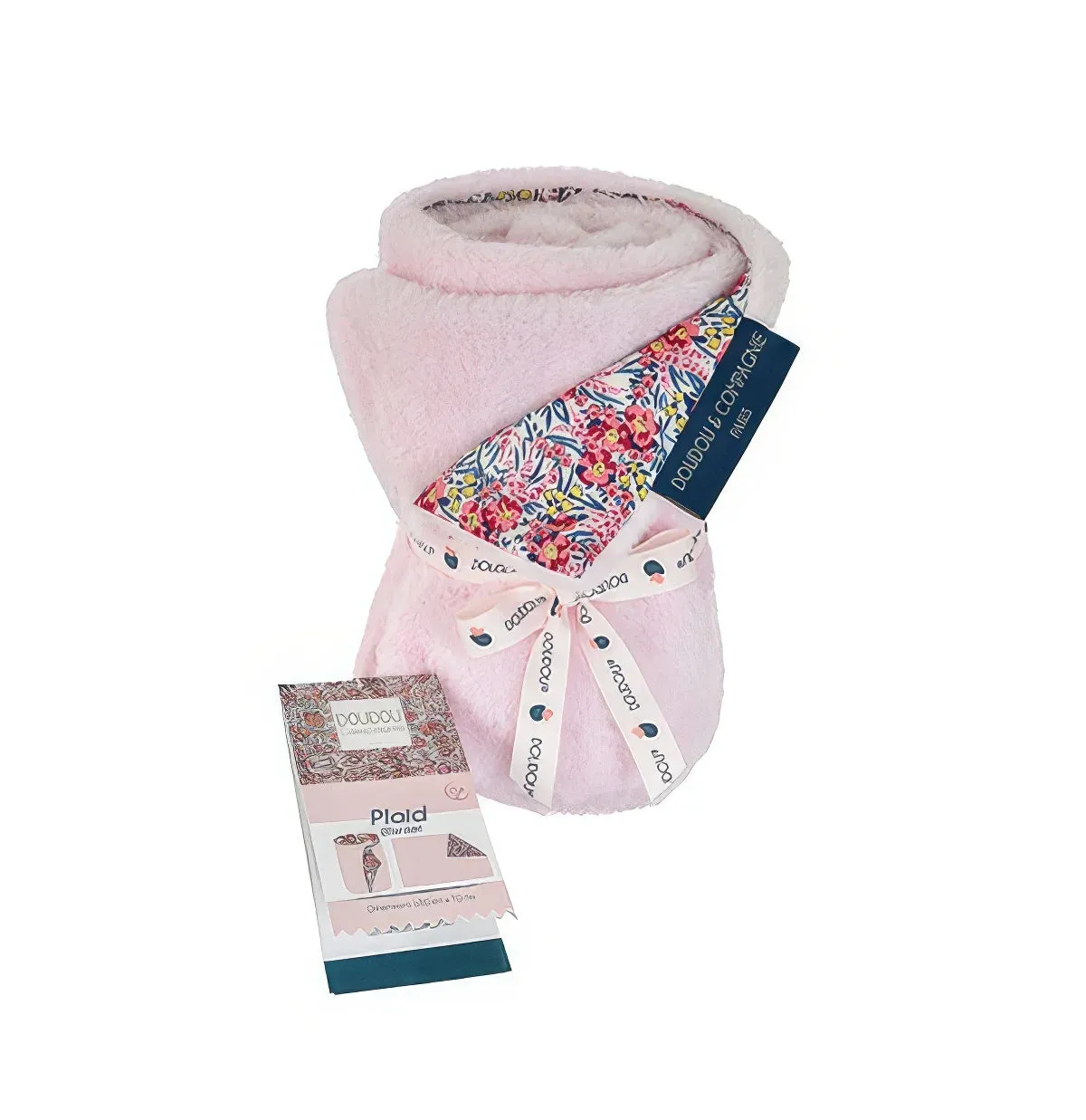 Doudou et Compagnie Boh'aime Soft Blanket - Soft Pink