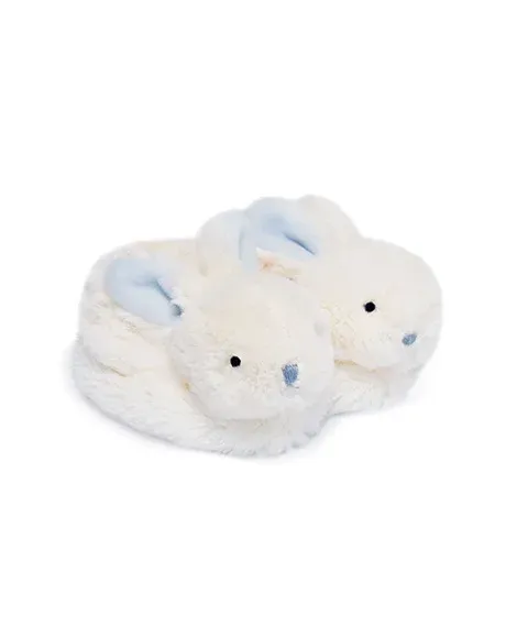 Doudou et Compagnie Lapin Bonbon - Booties With Rattle Blue