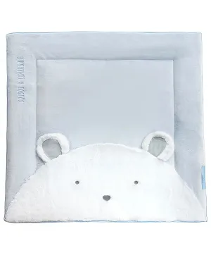 Doudou et Compagnie Light Blue Bear Playpen Mat