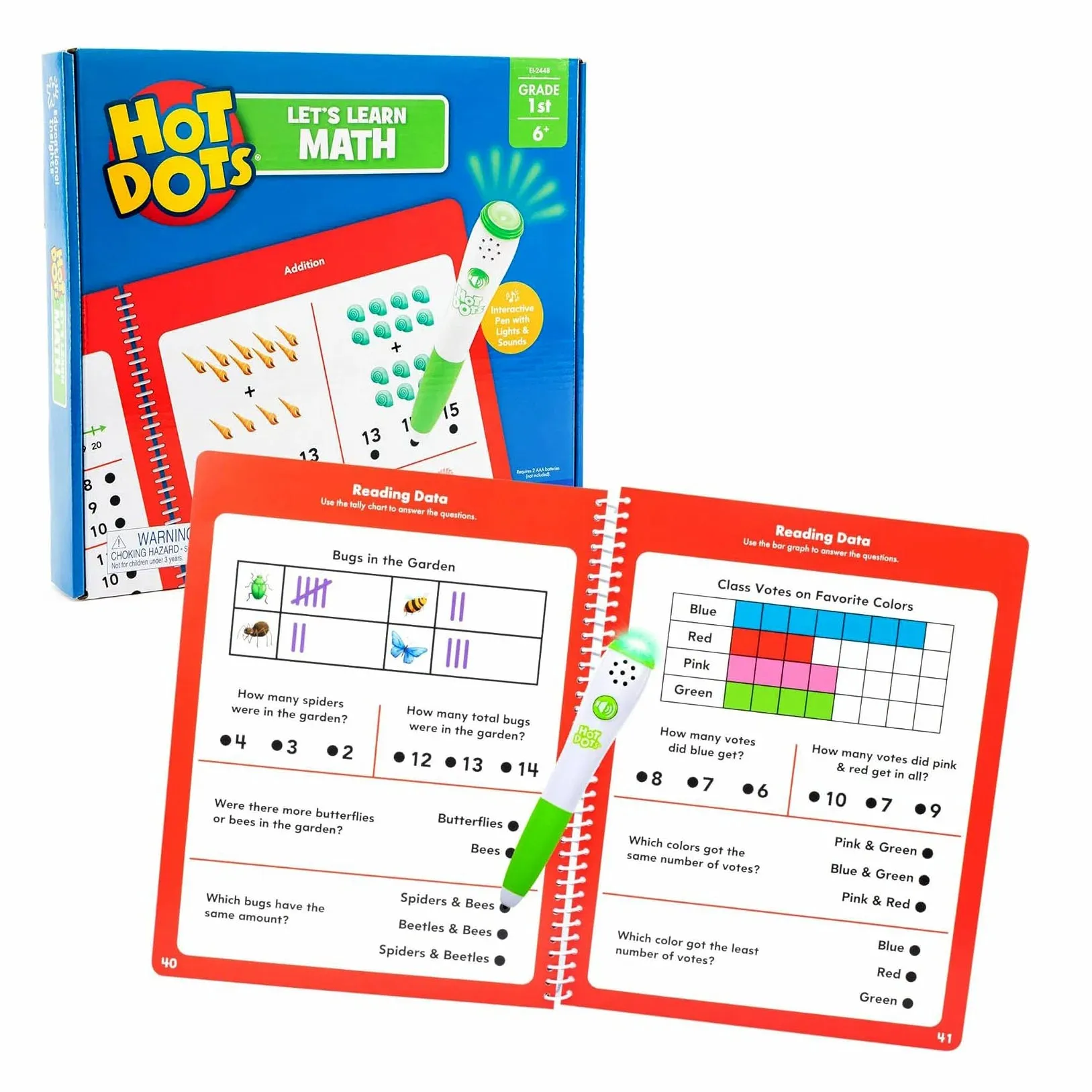 Educational Insights Hot Dots Let's Learn Math 1st Grade