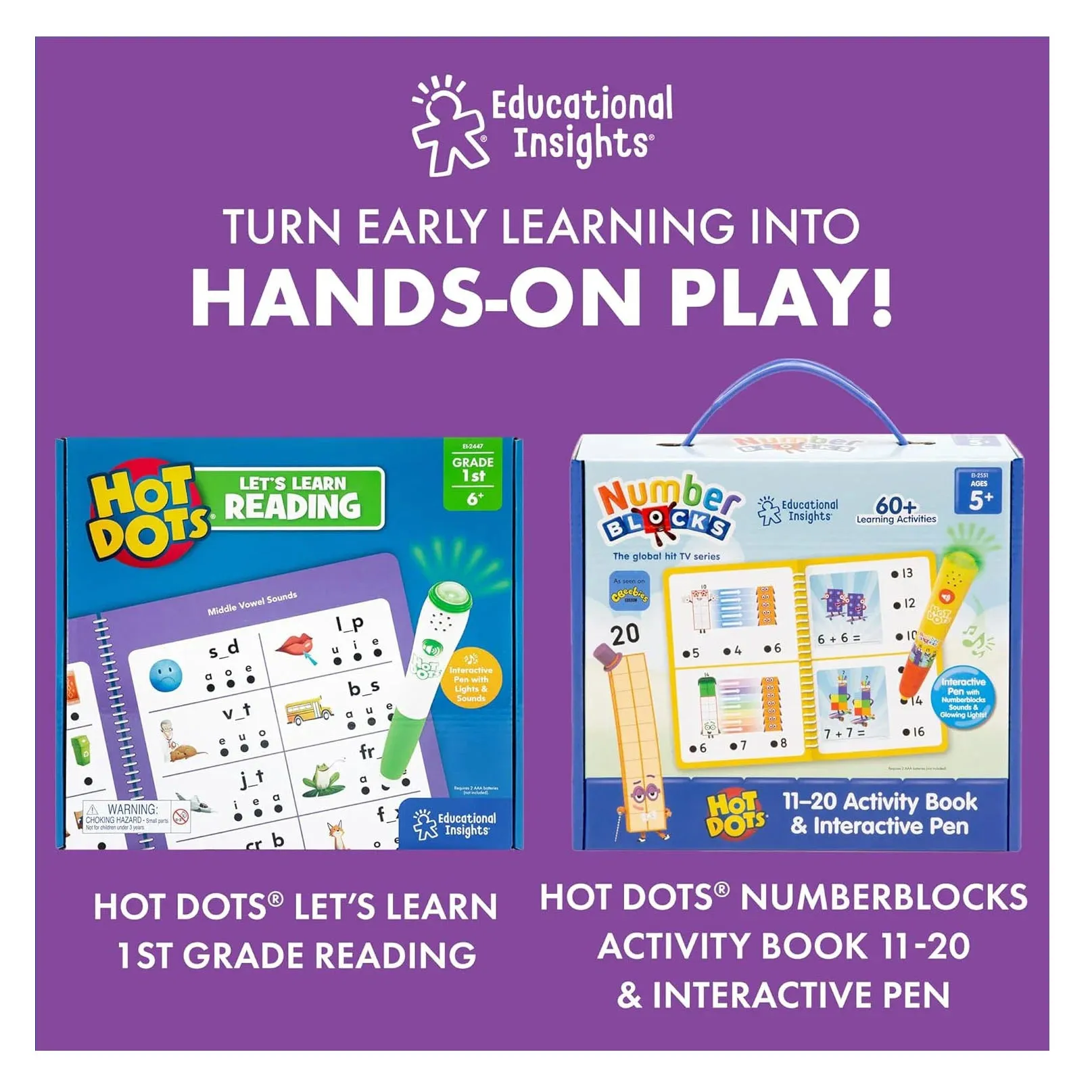 Educational Insights Hot Dots Let's Learn Math 1st Grade