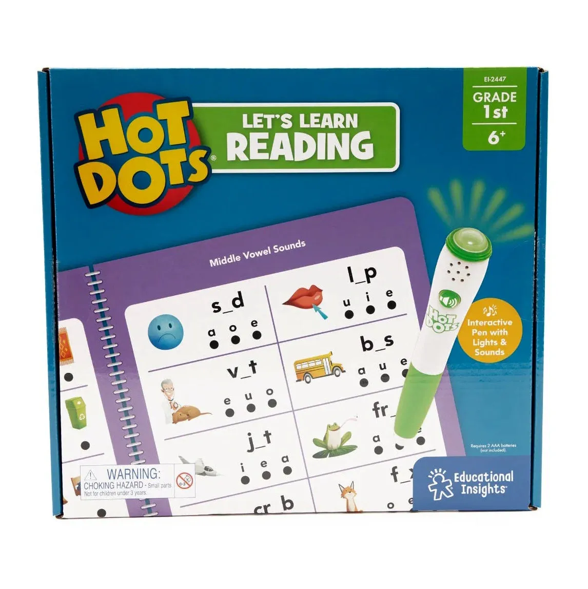 Educational Insights Hot Dots Let's Learn Reading 1st Grade