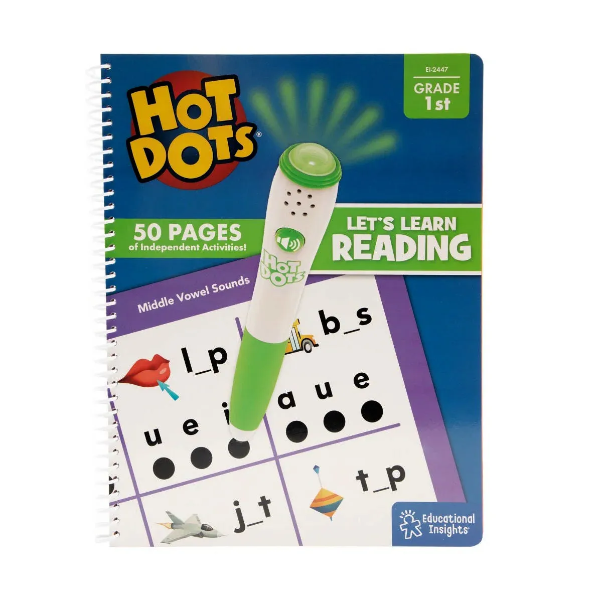 Educational Insights Hot Dots Let's Learn Reading 1st Grade