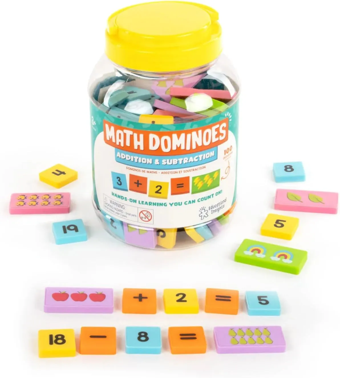 Educational Insights Math Dominoes Addition & Subtract