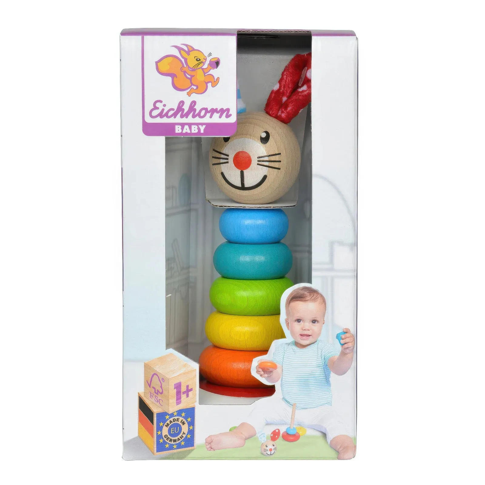 Eichhorn Baby Stacking Animal Game