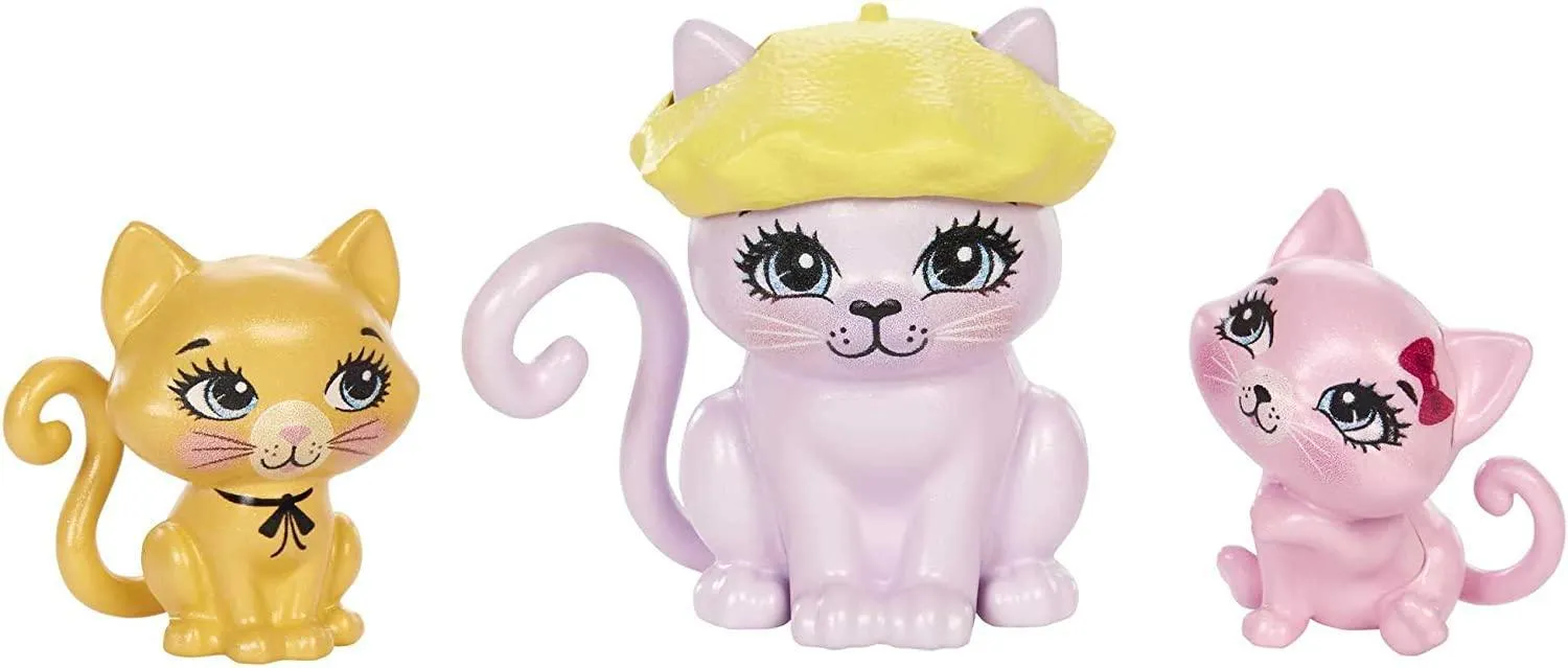 Enchantimals City Tails Carmel Cat Family