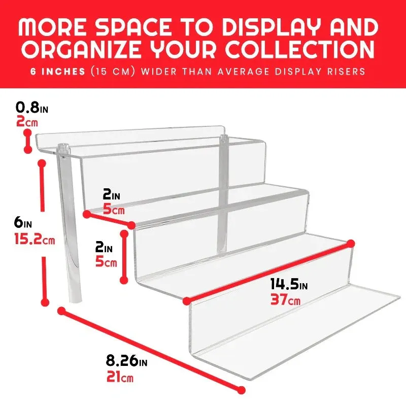 Evoretro - Display Riser Stand 2-Pack - 14.5 x 8.26 x 6"
