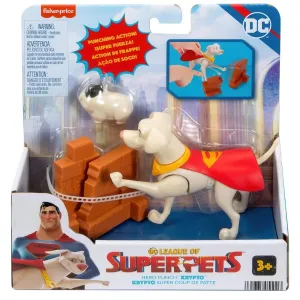 Fisher-Price DC League of Super-Pets Hero Punch Krypto Poseable Figure
